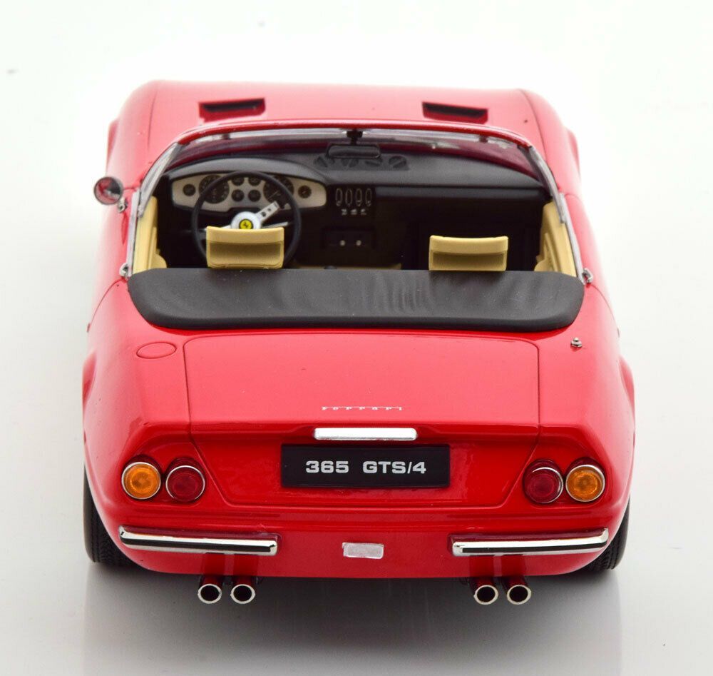 Ferrari 365 GTS/4 1971 rosu cu interior crem - 1/18 KKScale