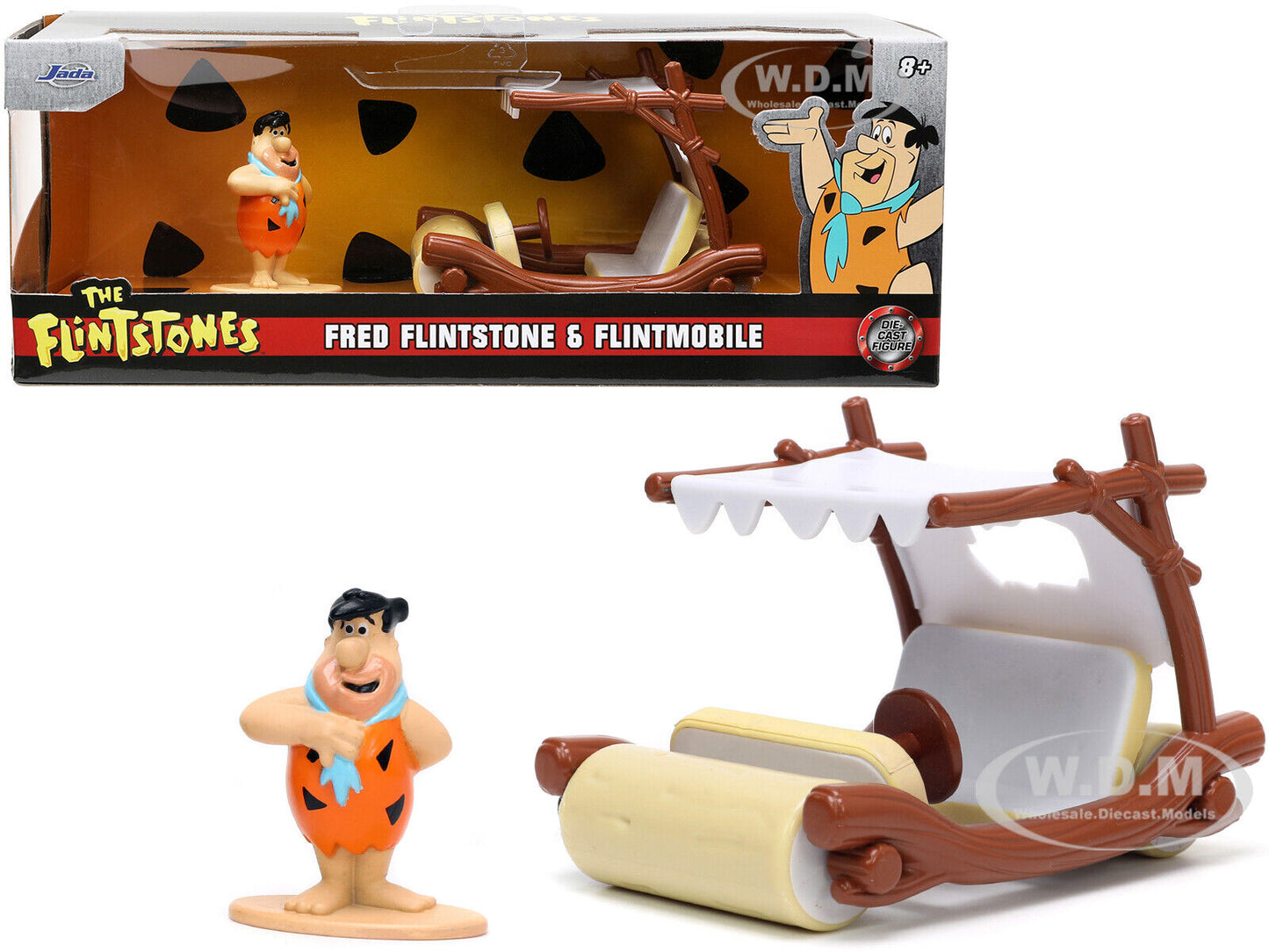 Flintmobile si Fred Flintstone - 1/32 Jada