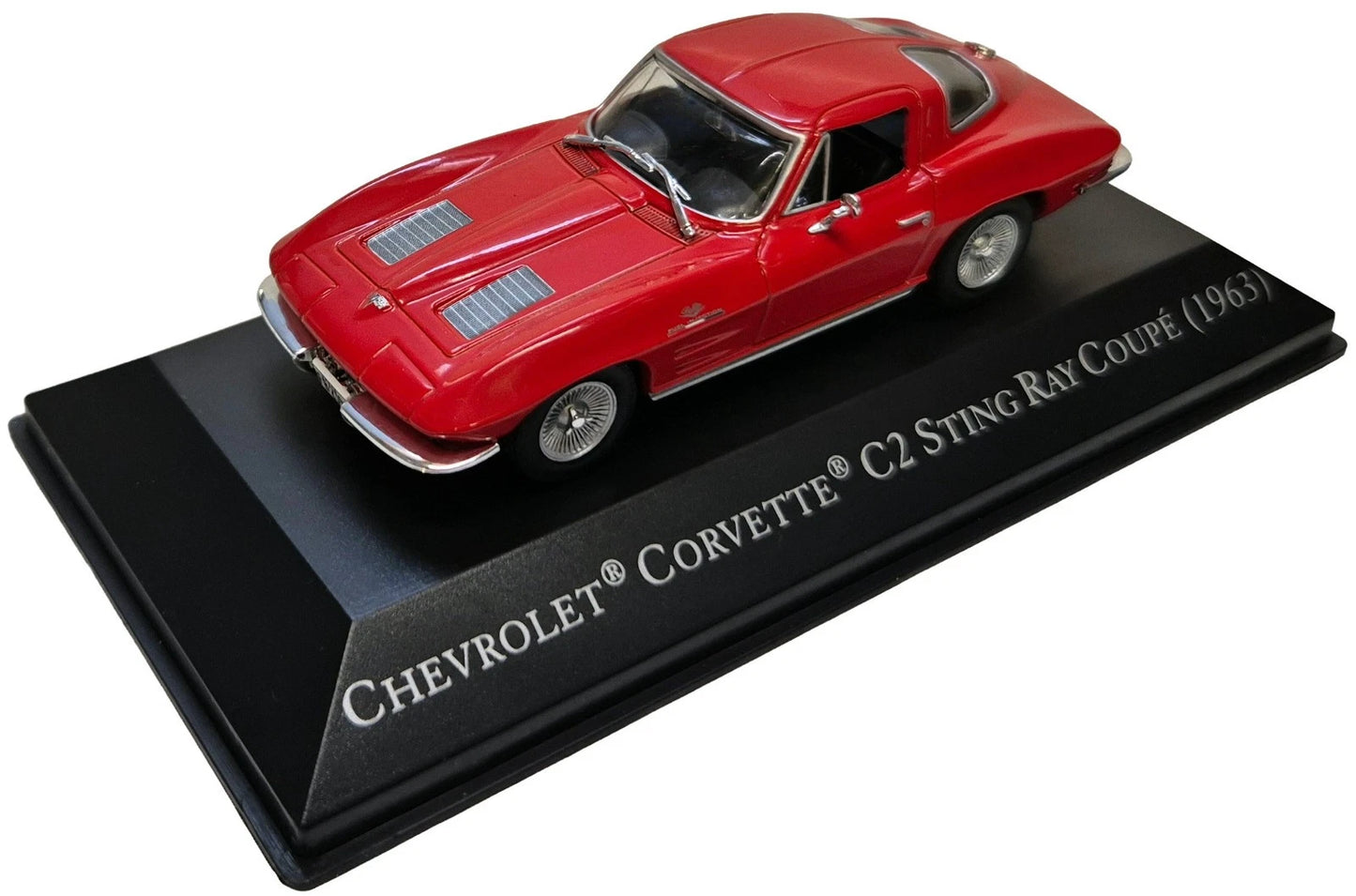 Chevrolet Corvette C2 Sting Ray Coupe 1963 cu vitrina plexiglass - 1/43 Altaya
