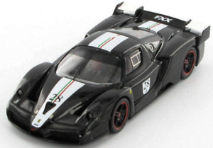 Ferrari Fxx negru #28  cu vitrina plexiglass - 1/43 Hot Wheels Elite