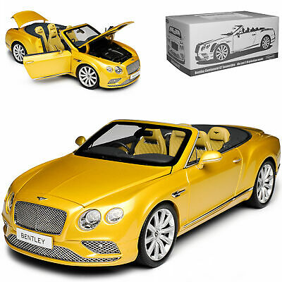 Bentley Continental GT Convertible 2016 Sunburst Gold RHD - 1/18 Paragon