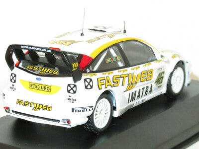 Ford Focus RS WRC #46 Rally Monza 2006 V.Rossi - C.Cassina cu vitrina plexiglass - 1/43 Ixo Models