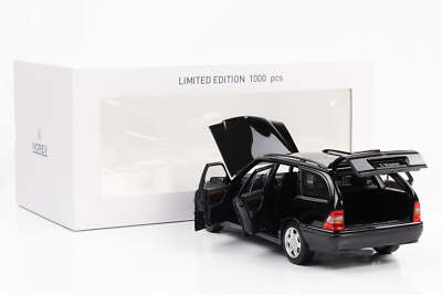 Mercedes-Benz C-Class T-Model 1997 negru 1/1000pcs - 1/18 Norev