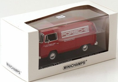 Volkswagen T2 Transporter Delivery van 1972 "Porsche" 1/1504 pcs cu vitrina plexiglass - 1/43 Minichamps