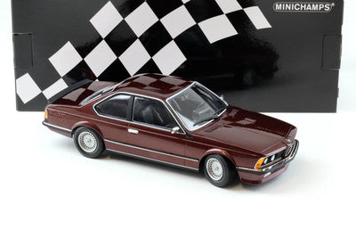 BMW 635 CSi 1982 rosu inchis metalic - 1/18 Minichamps
