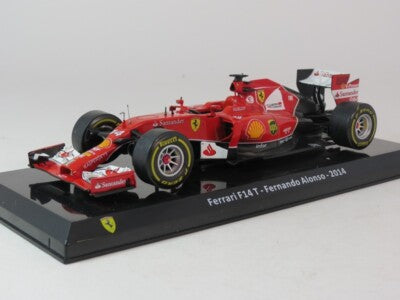 Formula 1 Ferrari F14 T Fernando Alonso 2014 cu vitrina - 1/24 Altaya
