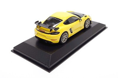 Porsche 718 Cayman GT4 RS galben 1/200pcs cu vitrina plexiglass - 1/43 Minichamps