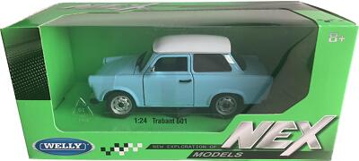 Trabant 601 bleu/alb - 1/24 Welly