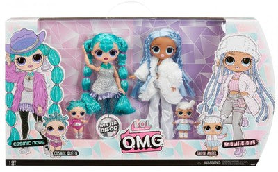 Set 2 papusi LOL Surprise OMG Winter Disco - Cosmic Nova si Snowlicious