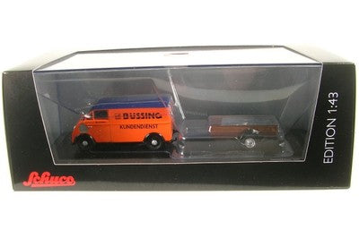 DKW Schnellaster cu remorca si vitrina plexiglass - 1/43 Schuco