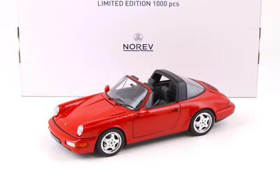 Porsche 911 Carrera 4 targa 1990 rosu - 1/18 Norev