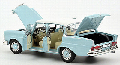 Mercedes-Benz 220 S bleu 1965 - 1/18 Norev