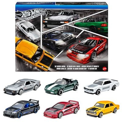 Set 6 masinute Hot Wheels Silver Series Japan Style - 1/64 Hot Wheels