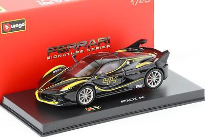 Ferrari Fxxk negru/galben #44 cu vitrina plexiglass - 1/43 Bburago Signature