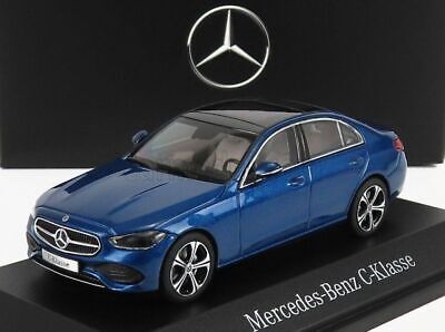 Mercedes-Benz C-Klasse albastru cu vitrina plexiglass - 1/43 Herpa
