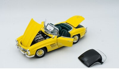 Mercedes-Benz 300SL roadster cu hardtop W198 1957 galben - 1/18 Minichamps