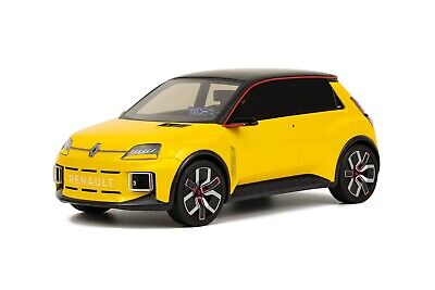Renault 5 E-Tech 100% Electric 2024 galben/negru - 1/18 Norev