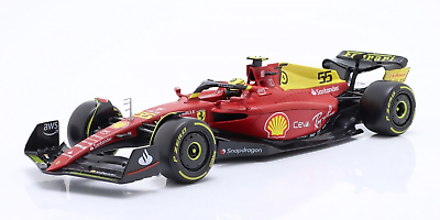 Formula 1  Ferrari F1-75 #55 Carlos Sainz 2022 Italian GP - 1/18 Bburago