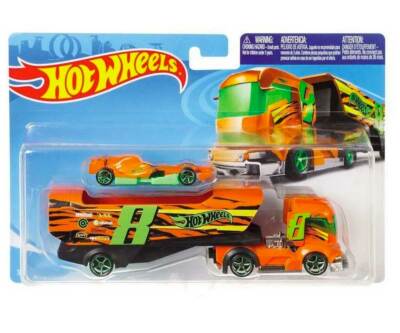 Camion Big Rig Heat Super Rigs cu formula 1 - 1/64 Hot Wheels