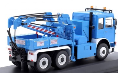 Camion MAN F8 26.281 albastru cu vitrina plexiglass - 1/43 Ixo Modelcars