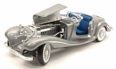 Mercedes-Benz 500K Typ Specialroadster 1936 gri - 1/18 Maisto