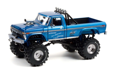 Ford F-250 Monster Truck 1974 Midwest four wheel drive - 1/18 Greenlight