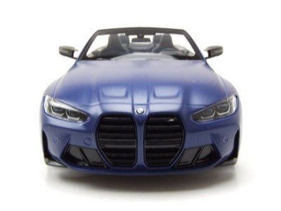 BMW M4 Cabriolet 2021 albastru mat 1/438pcs - 1/18 Minichamps
