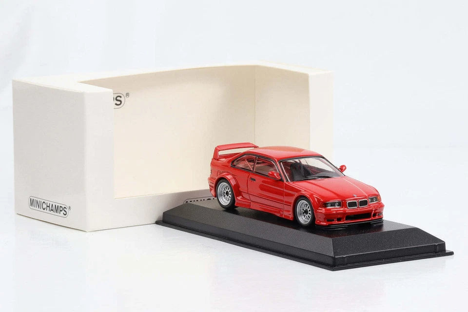 BMW M3 GTR E36 1993 rosu 1/500pcs cu vitrina plexiglass - 1/43 Minichamps