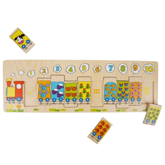 Puzzle din lemn - Trenulet