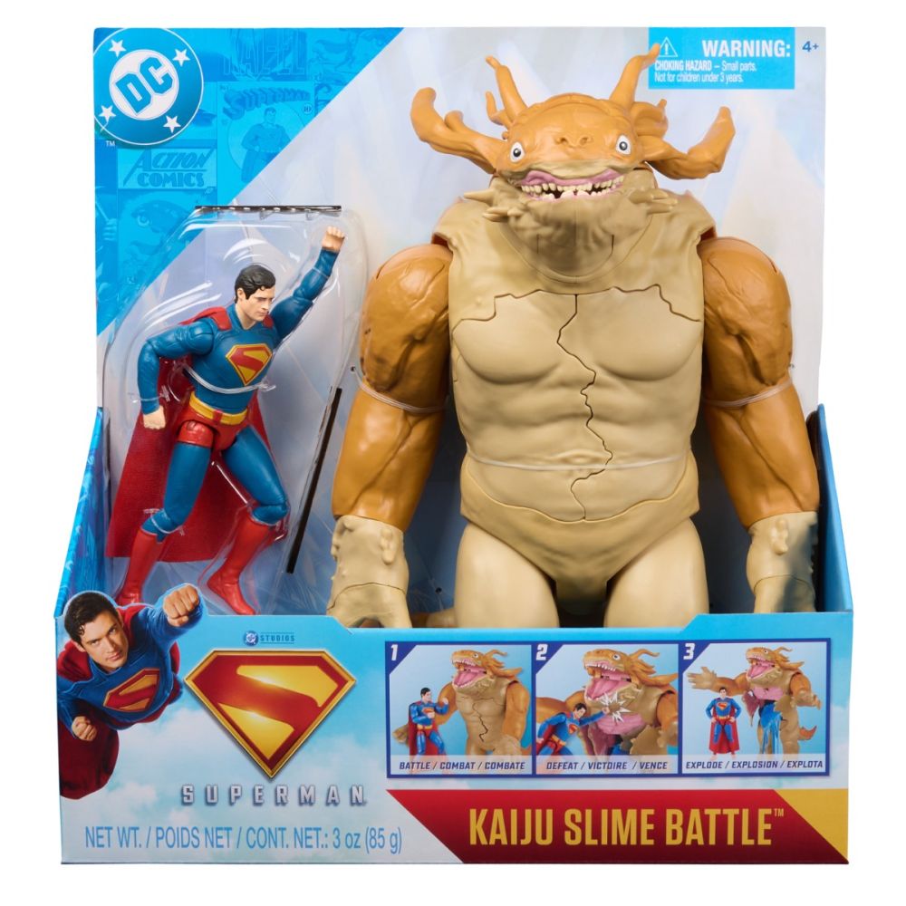 Set de lupta cu figurine Dc Universe - Kaiju si Superman 15 cm
