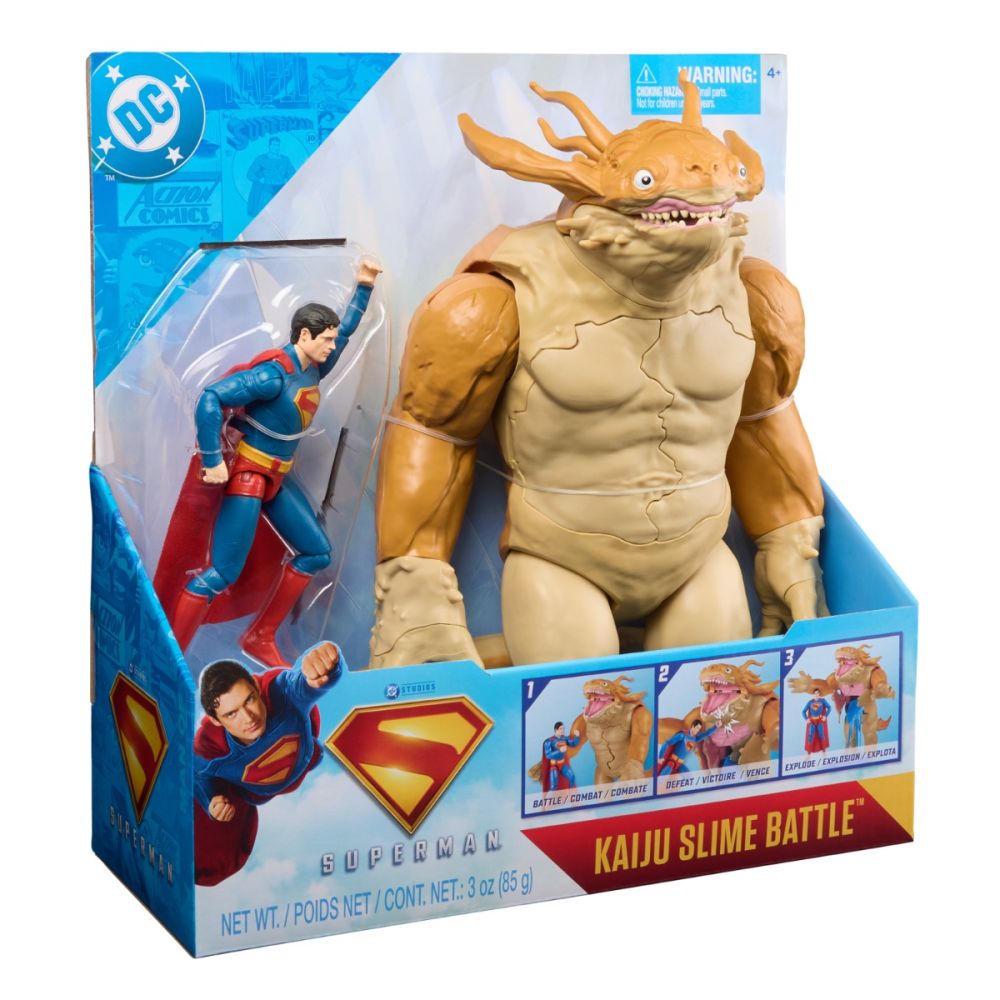 Set de lupta cu figurine Dc Universe - Kaiju si Superman 15 cm
