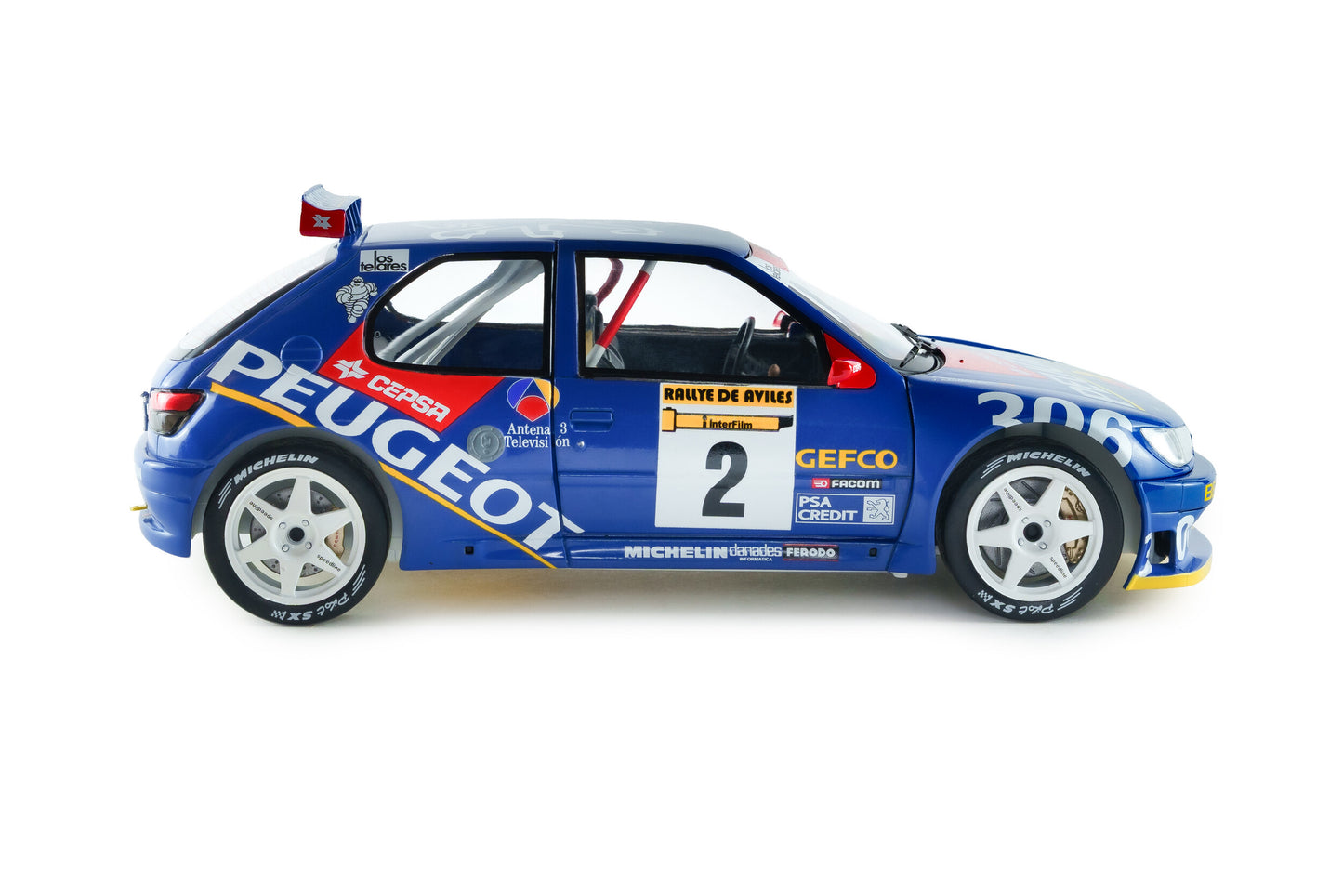Peugeot 306 Maxi Rally de Aviles 1997 #2- 1/18 Solido