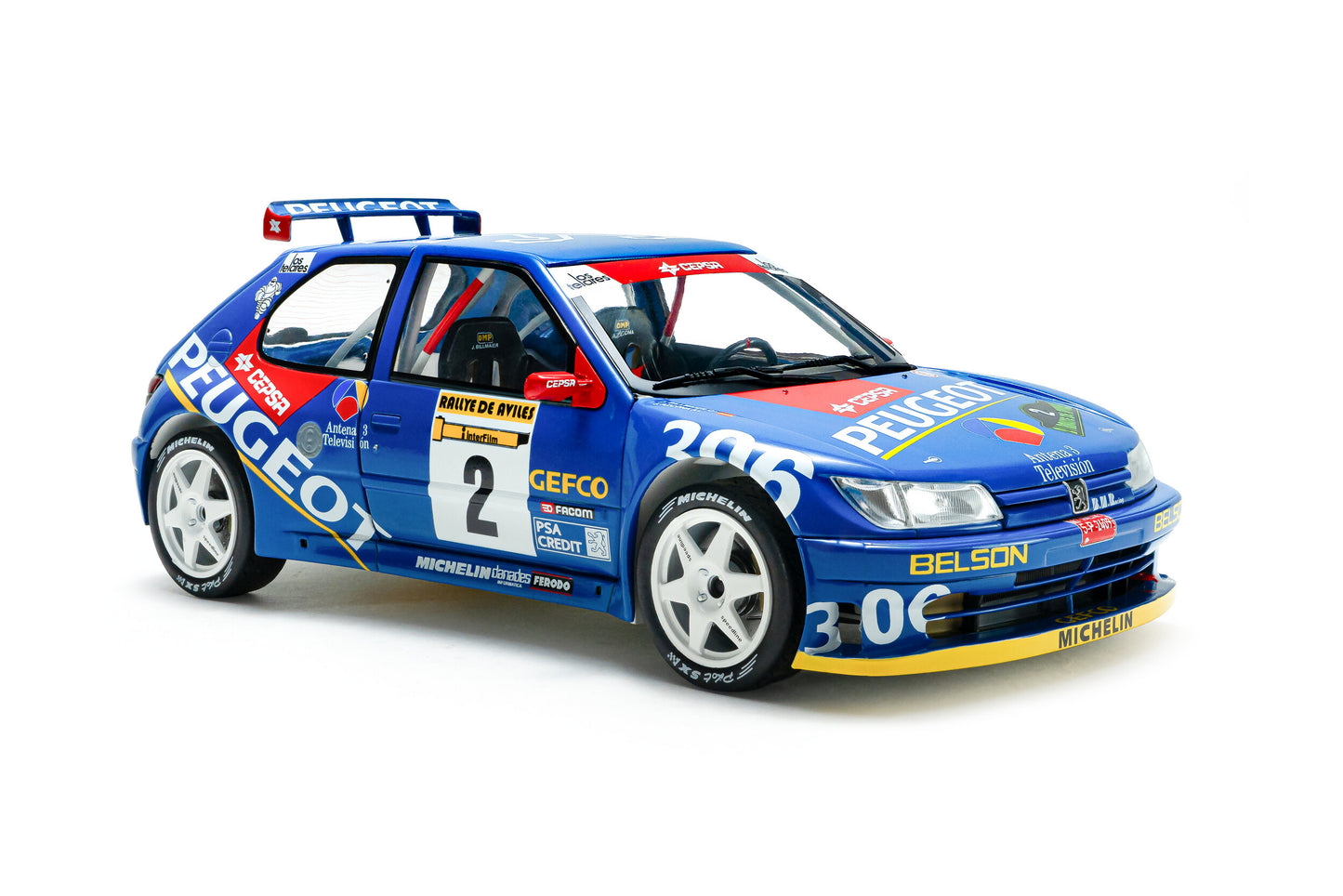 Peugeot 306 Maxi Rally de Aviles 1997 #2- 1/18 Solido