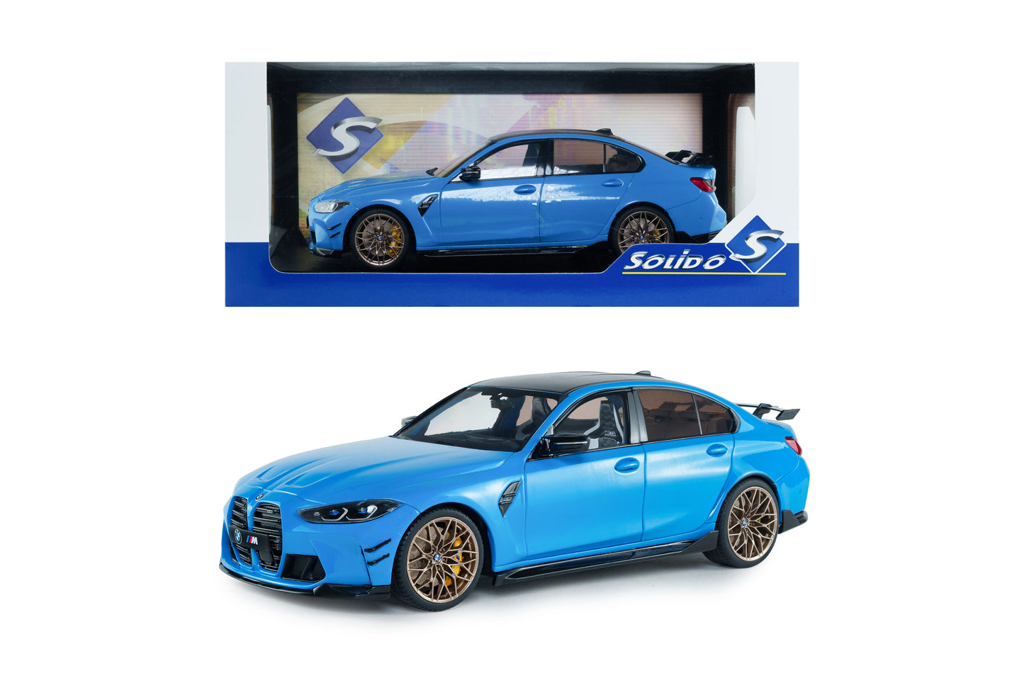 BMW M3 Performance Parts albastru 2024 - 1/18 Solido