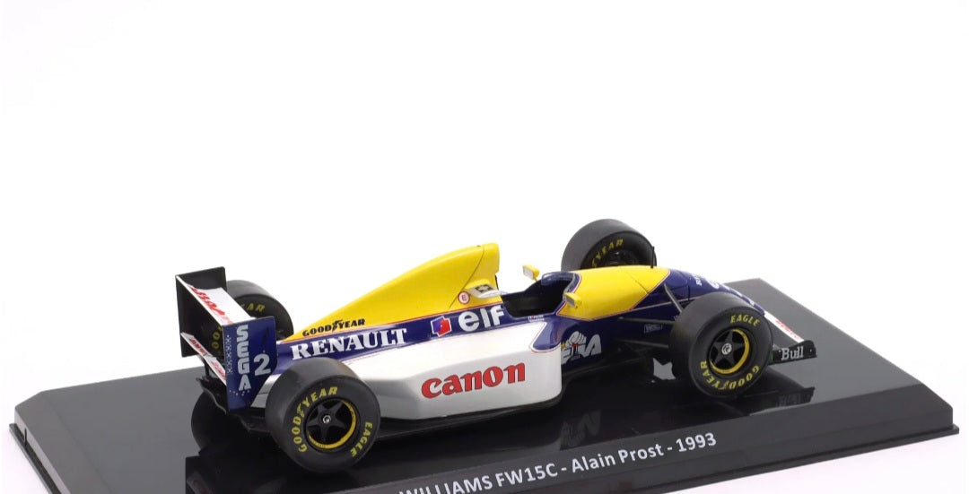 Formula 1 Williams FW15C - Alain Prost 1993 #2 - 1/24 Altaya