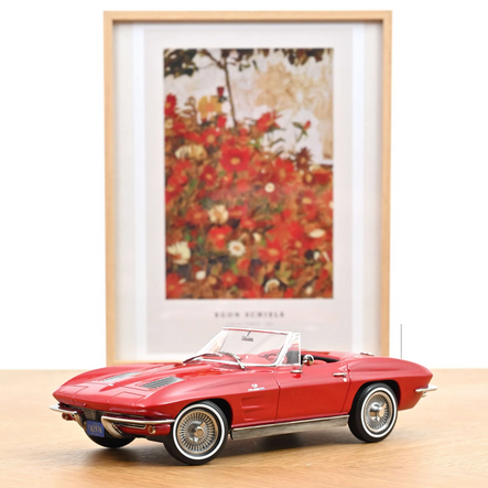 Chevrolet Corvette Sting Ray Cabriolet 1963 Riverside rosu - 1/18 Norev