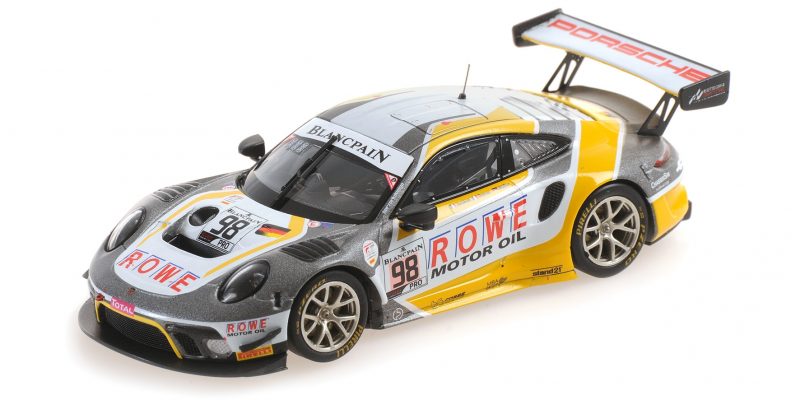 Porsche 911 GT3 R #98 24H Spa 2019 R.Dumas - M.Jaminet - S.Muller cu vitrina plexiglass - 1/43 Ixo Models