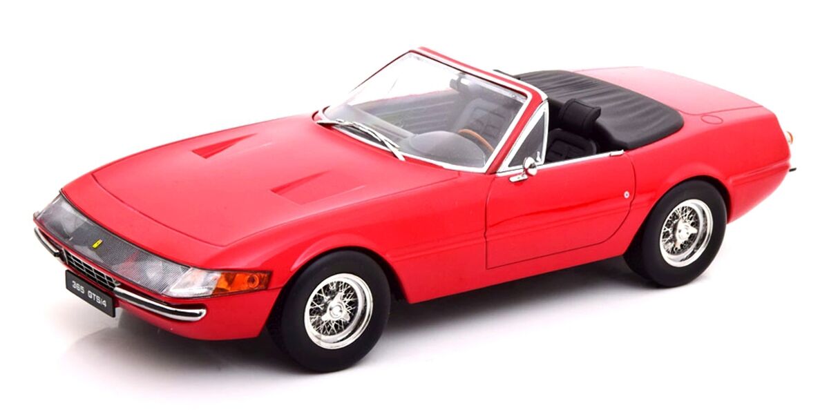 Ferrari 365 GTS/4 1969 rosu cu interior negru - 1/18 KKScale
