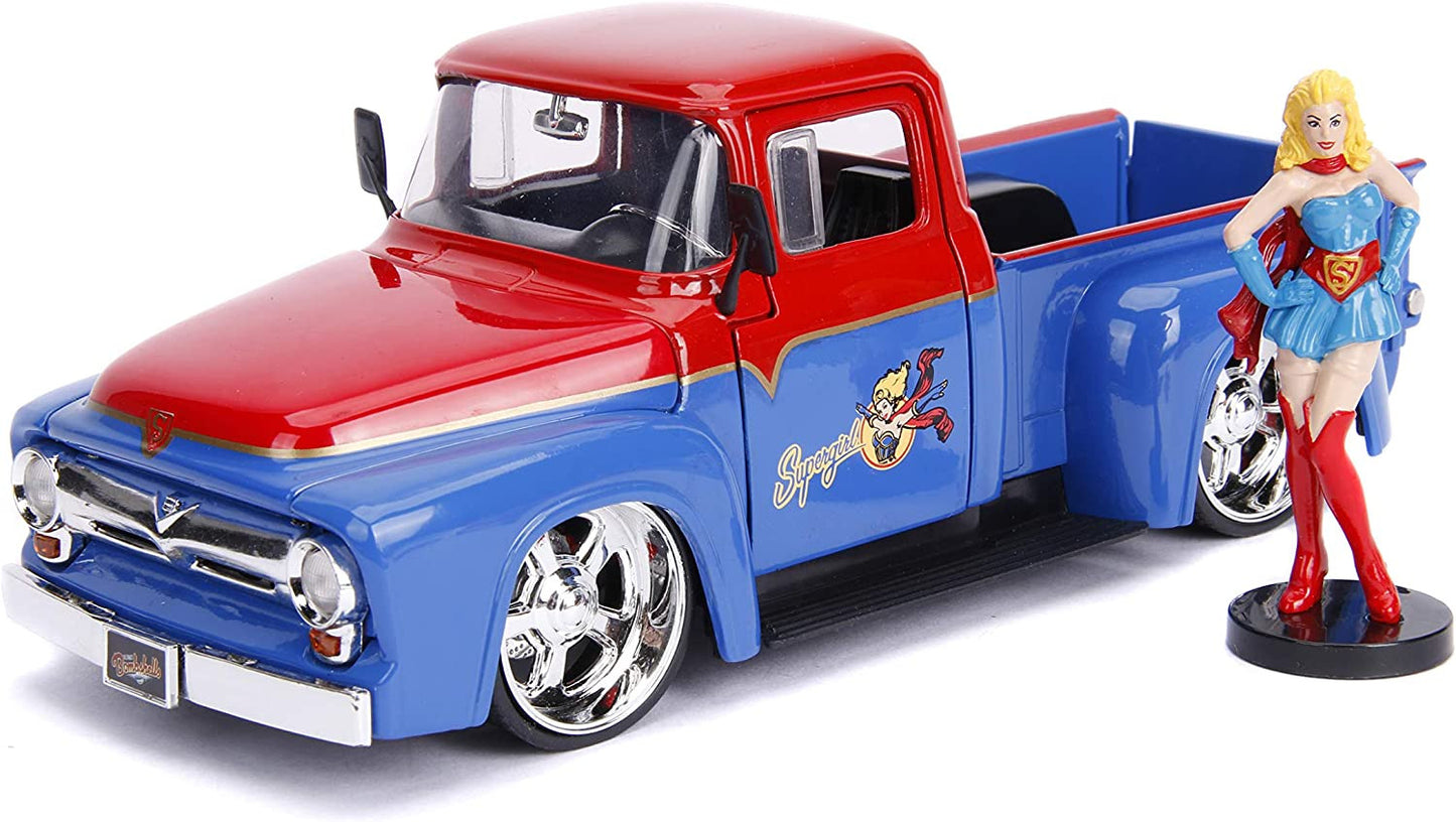 Ford F-100 Pickup 1956 si Supergirl - 1/24 Jada