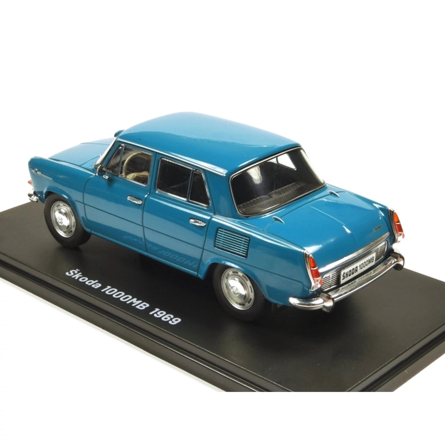 Skoda 1000MB 1969 cu vitrina plexiglass - 1/24 Edicola (vitrina crapata)