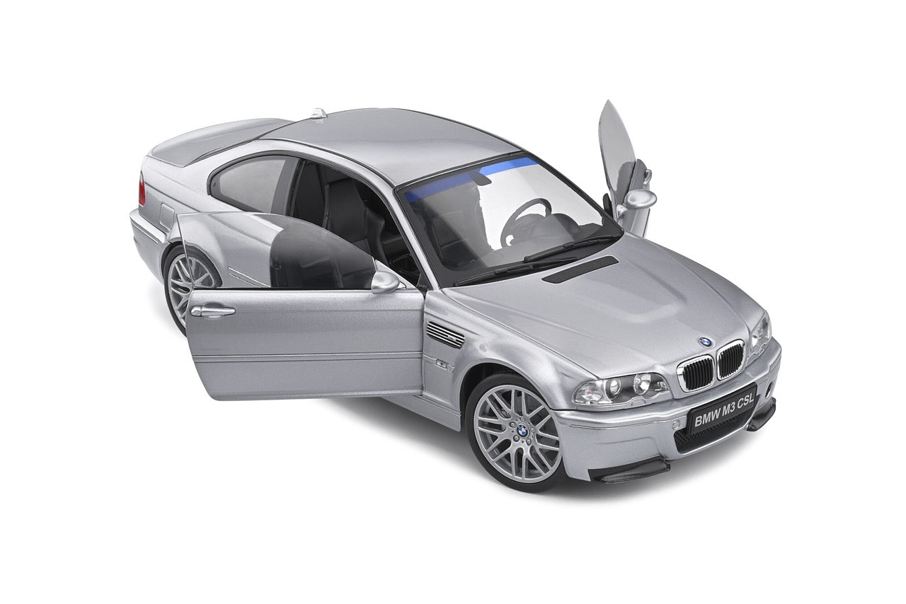 BMW E46 CSL argintiu 2003 - 1/18 Solido