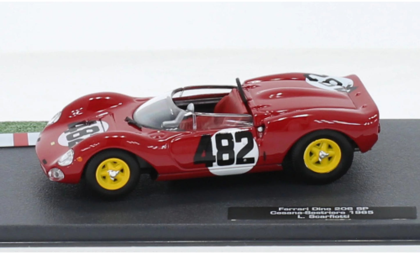 Ferrari Dino 206 SP Cesana-Sestriere 1965 #482 cu vitrina plexiglass - 1/43 Altaya