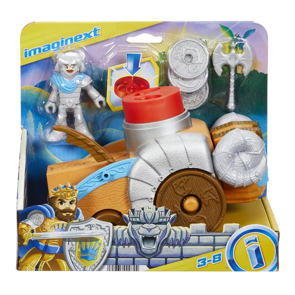 Figurina cavaler cu accesorii si vehicul - Imaginext
