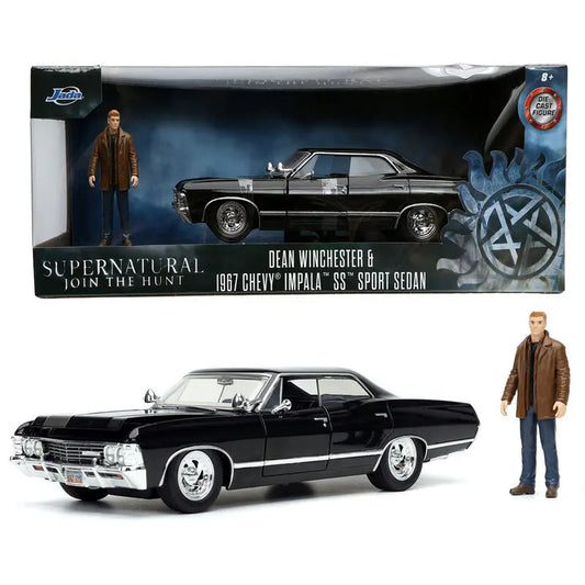 Chevrolet Impala SS Sport Sedan 1967 cu figurina Dean Winchester - 1/24 Jada