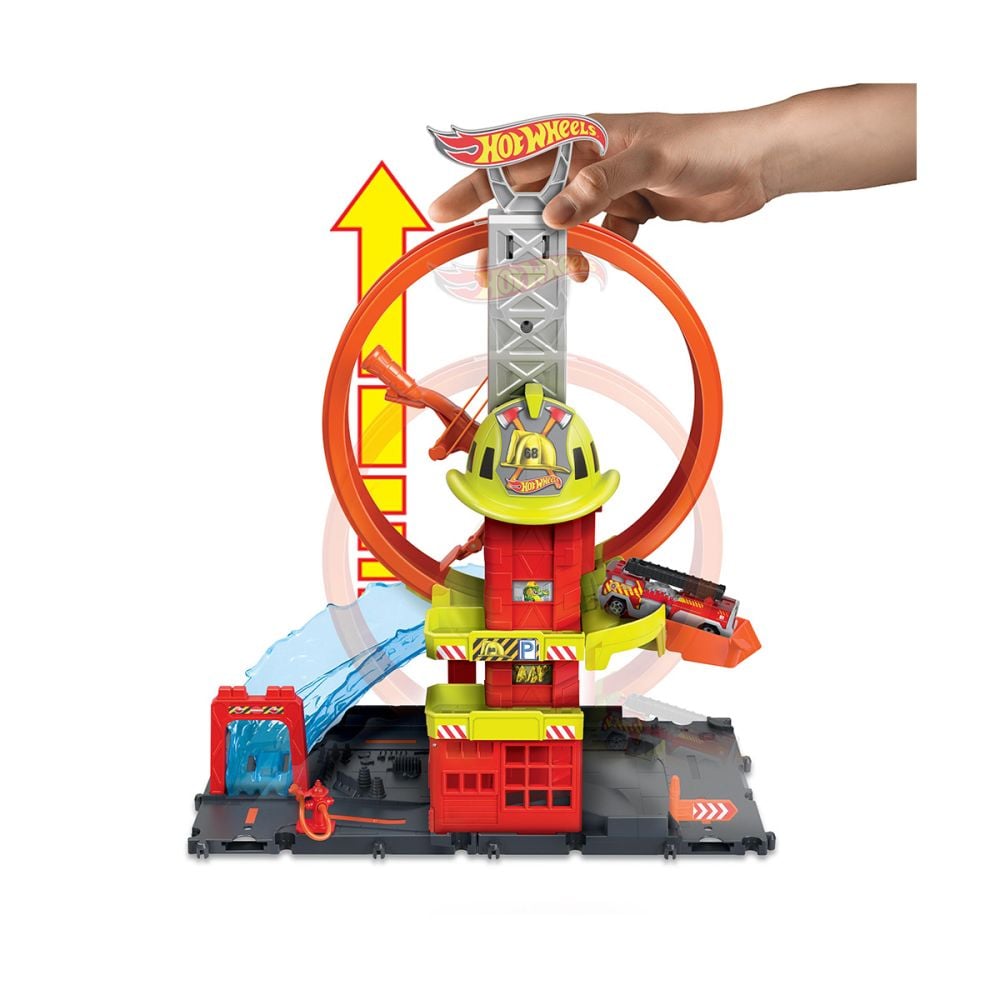 Pista Statia de pompieri Super loop - Hot Wheels