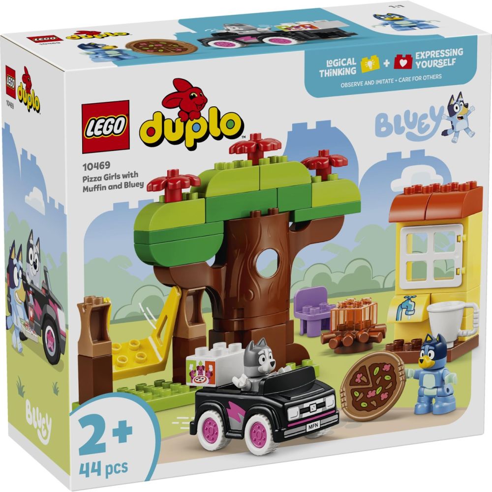 LEGO DUPLO 10469 - Muffin Si Blue, fetele care aduc pizza (44 piese)