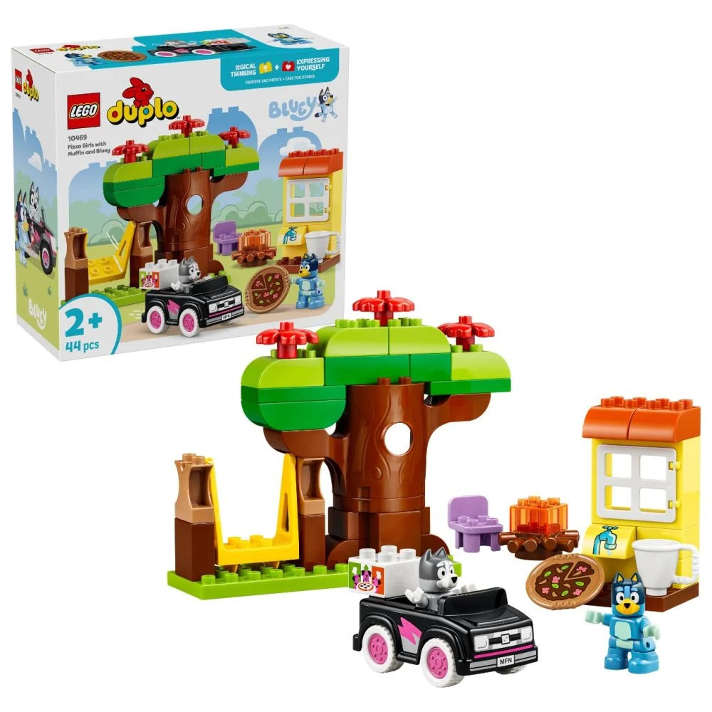 LEGO DUPLO 10469 - Muffin Si Blue, fetele care aduc pizza (44 piese)