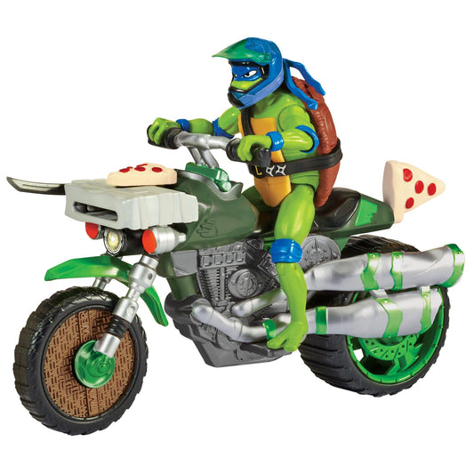 Figurina Leonardo cu vehicul Testoasele Ninja - Ninja Kick Cycle