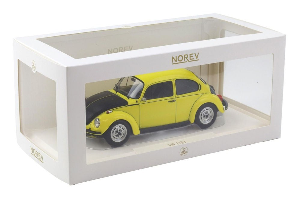 Volkswagen Beetle 1303 1973 yellow-black racer - 1/18 Norev