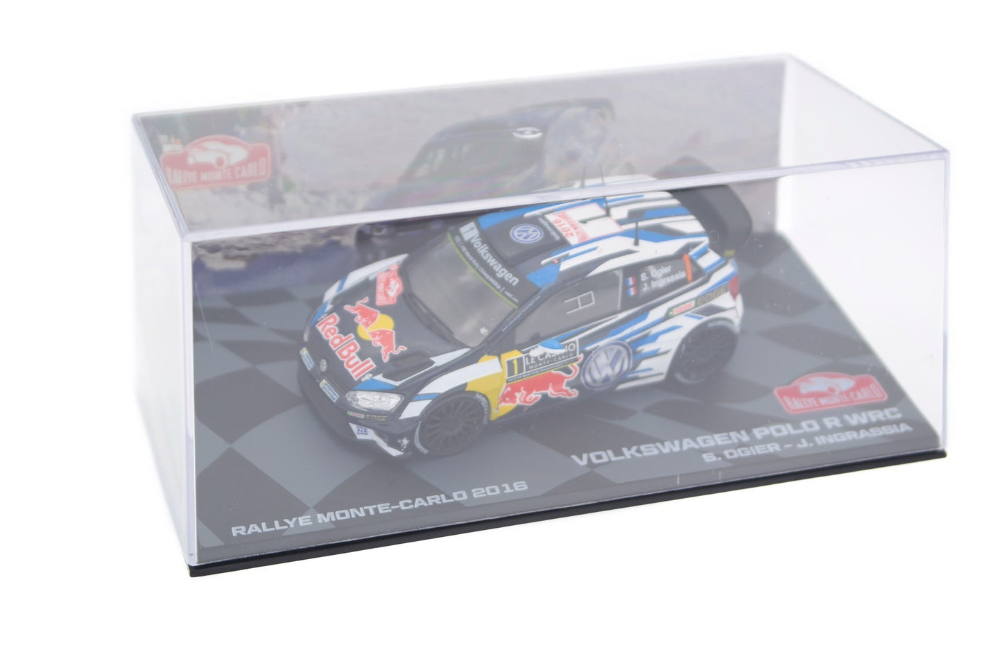 Volkswagen Polo R WRC S.Ogier - J.Ingrassia Rallye Monte-Carlo 2016 #1 cu vitrina plexiglass - 1/43 Altaya